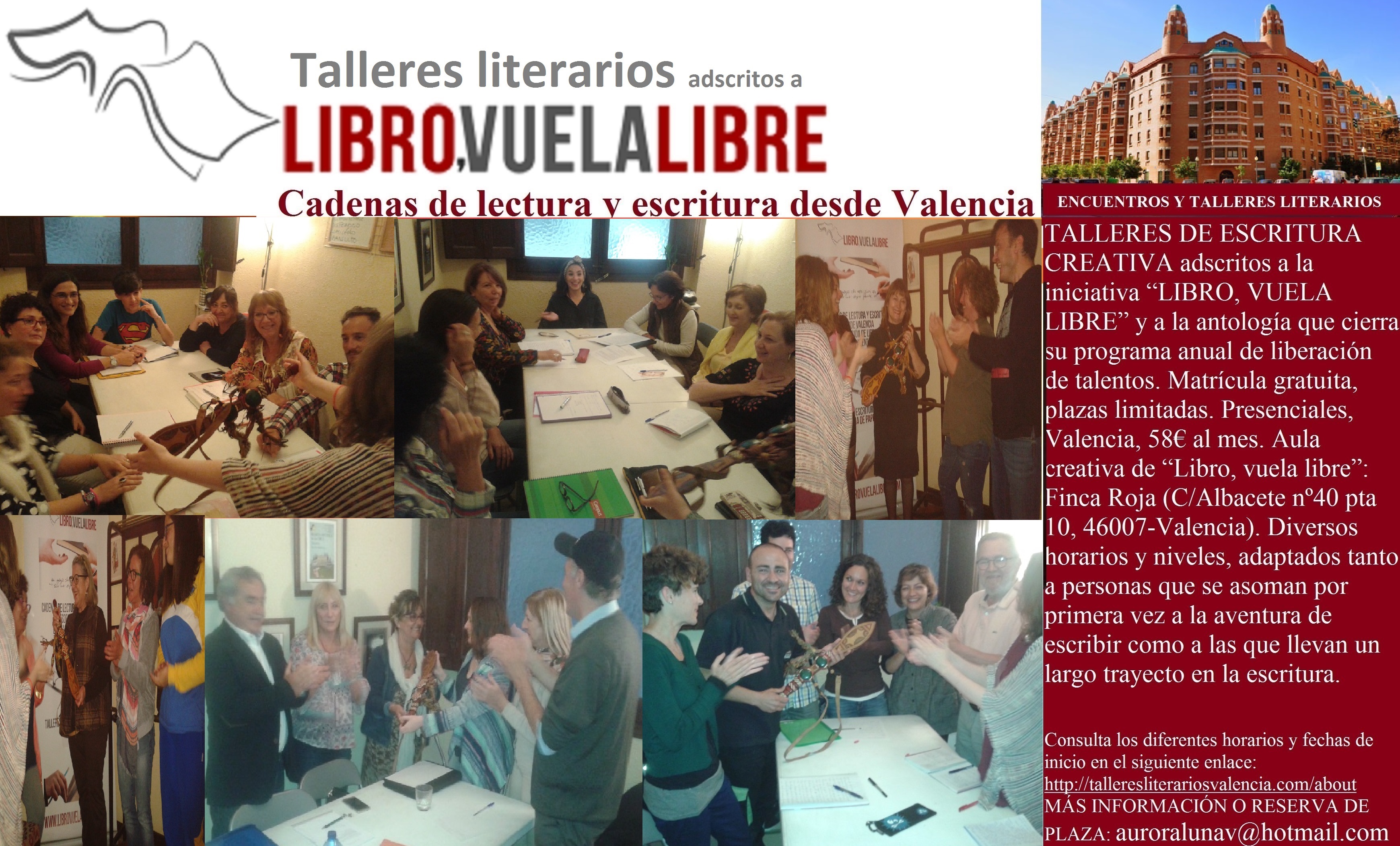 Premios literarios taller de escritura Valencia